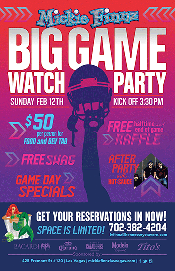 Big Game Watch Party flyer